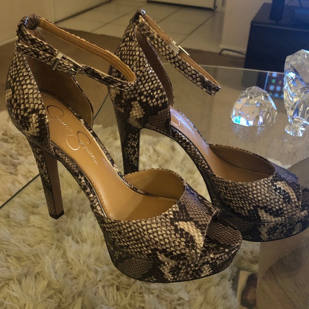 Jessica Simpson's heeled sandals
